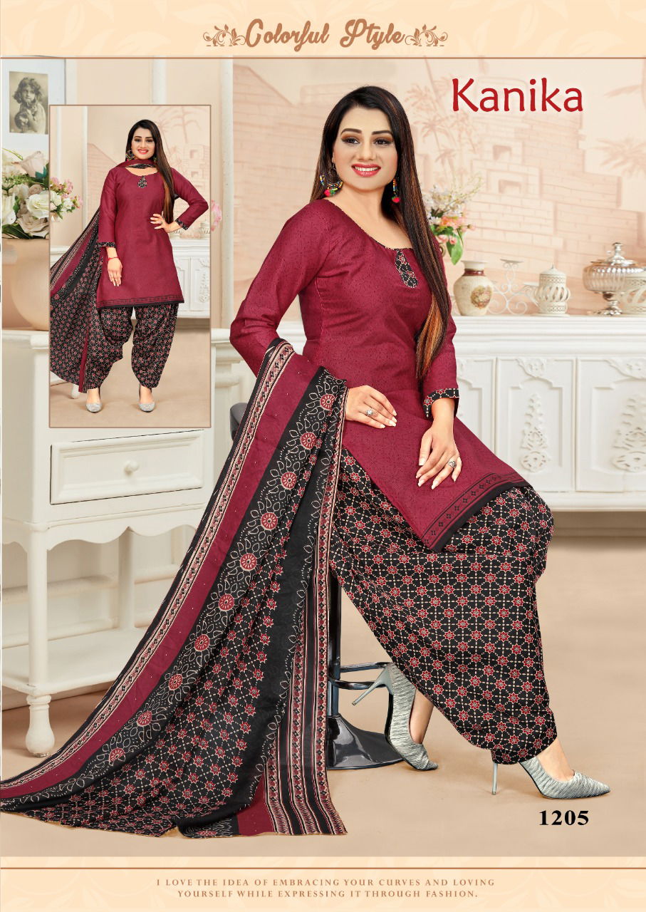 Amit Kanika 12 Latest Ready Made Cotton Printed Regular Wear Cotton Dress